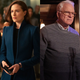 Ariana DeBose and Evan Rachel Wood in Westworld; Steve Martin and Martin Short in Only Murders In The Building